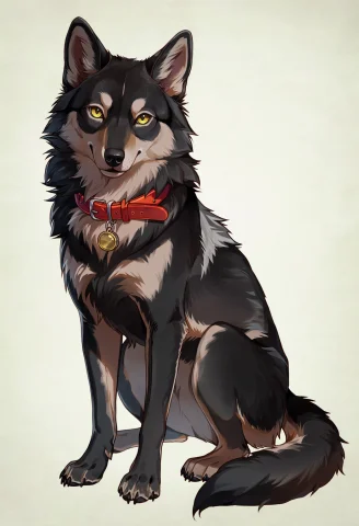 Score7, Score8, Score9, Sprite, No Humans, Animal Focus, Col... — Stable Diffusion AI Prompt: score_7, score_8, score_9, sprite, no humans, animal focus, collar, dog, animal...