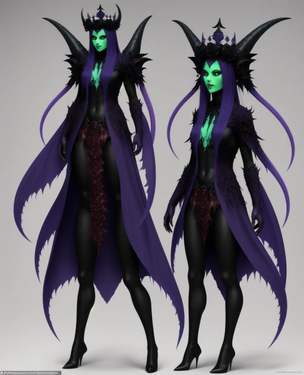 Fullbody Creature Concept Demon Of Envy Looks Like A Frail A...