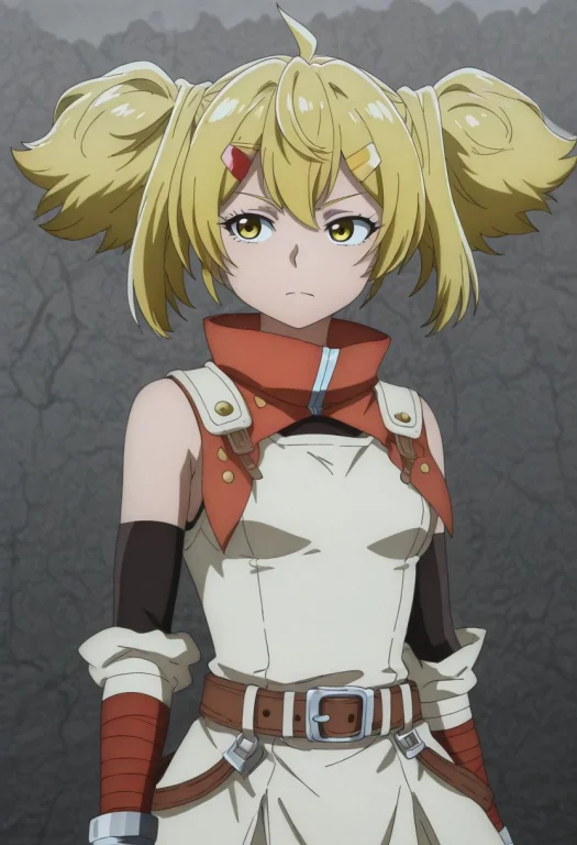Oikatzo, Blonde Hair, Hair Ornament, Twintails, Yellow Eyes,...