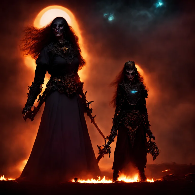 Photo, Of Scififantasy A Witchs Coven Fights For Power, Boke...
