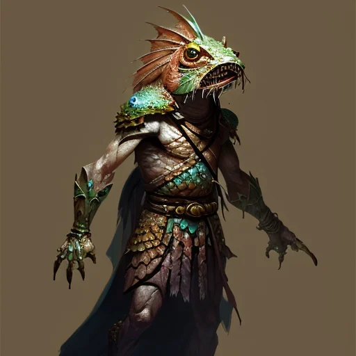 Environmental Portrait Of A Mycenaean Locathahperson Sorcere...