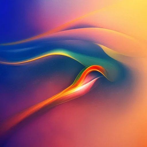 Abstract Colorfulsurrealism, Smoke, Flow Smooth, Simple, Dep...