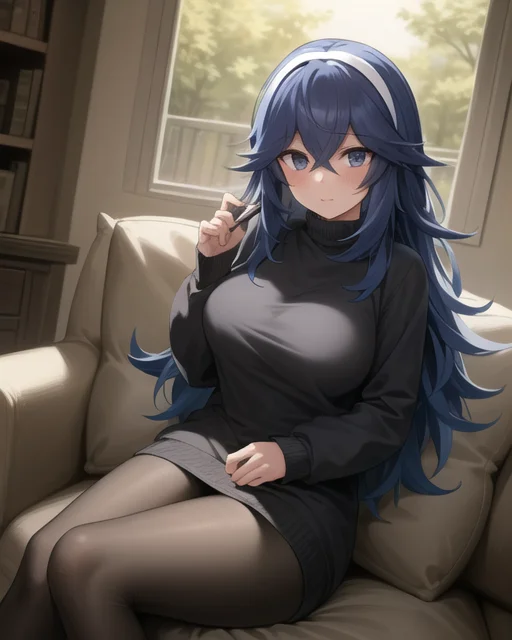 1girl, Beautiful, Masterpiece, Best Quality, Sweater, Hexman...