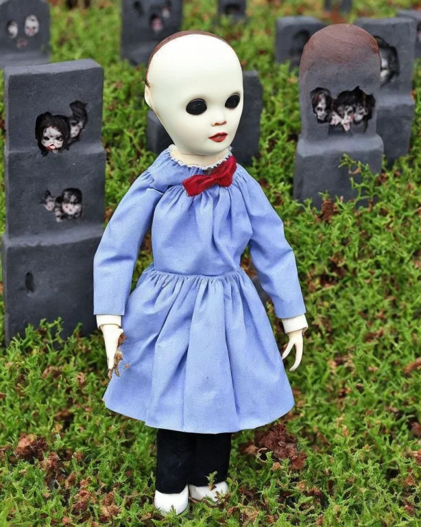 Zombie Exploring A Haunted Graveyard With Dollzy2, Very Deta...
