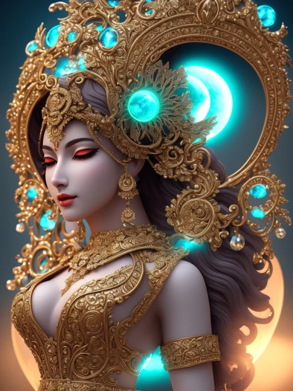 3d Render Of,masterpiece, Best Quality,a Floating Beautiful...