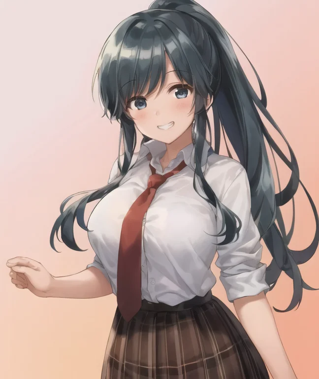 1girl, Lorananamiresize20.95, Nanami Minami, Ponytail, Blue...