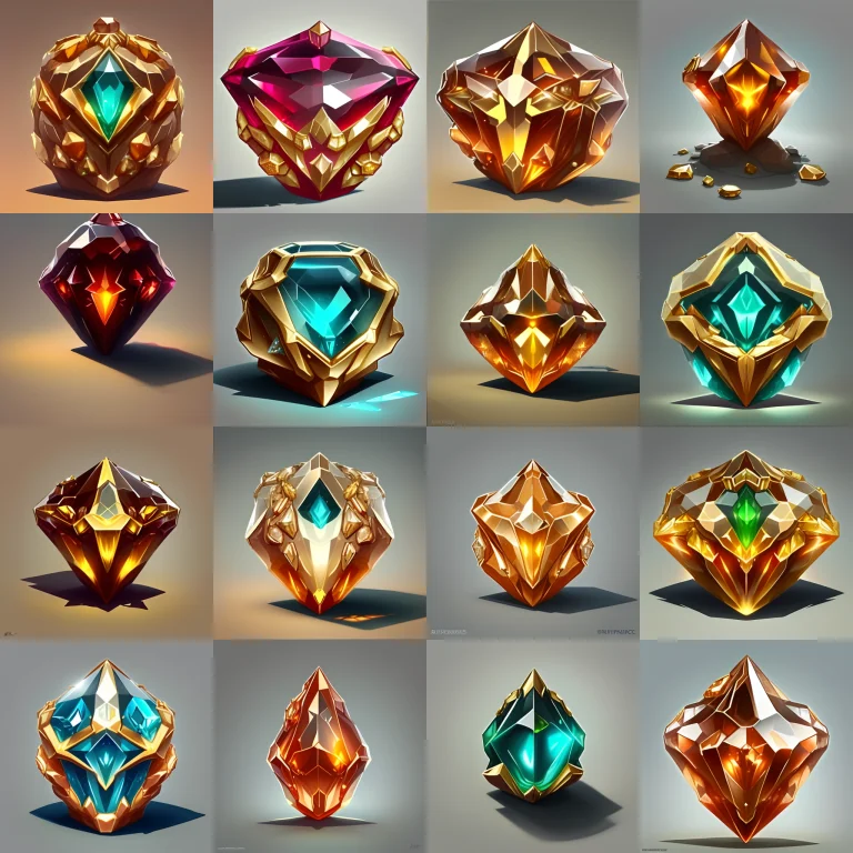 Photo Of A Gold Infused Rlmrcs Gem, Sharp, Detailed, Epic, I...