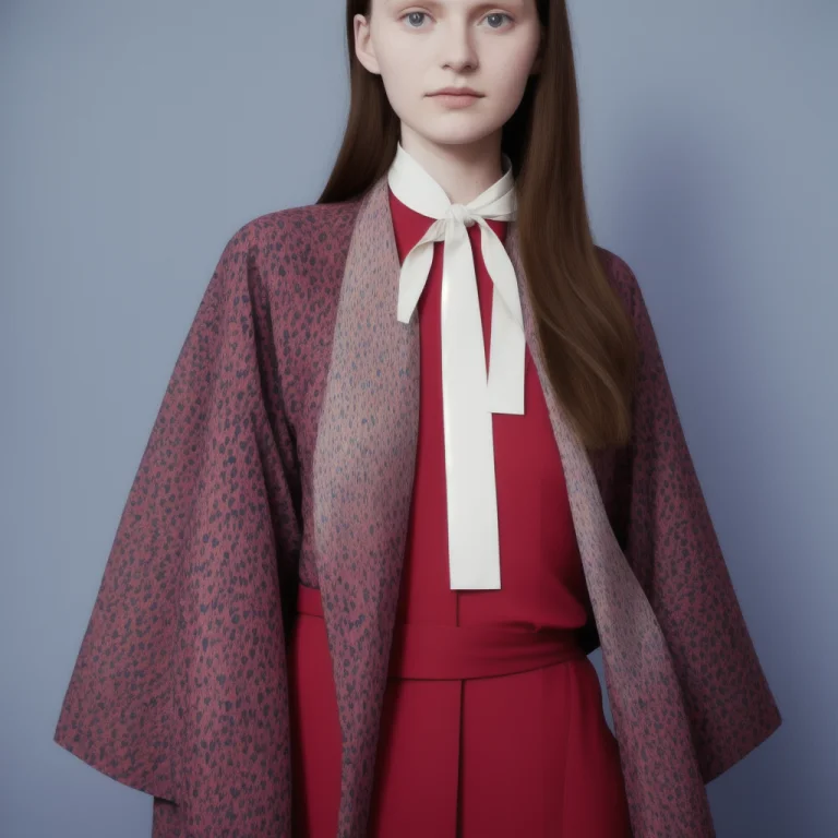 A Beautiful Young Latvian Woman Wearing A Muted Postmodern P...