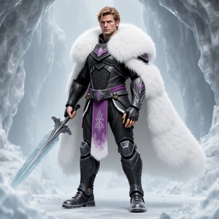 Darrow This Is A Digital Artwork Depicting A Muscular, Blond...