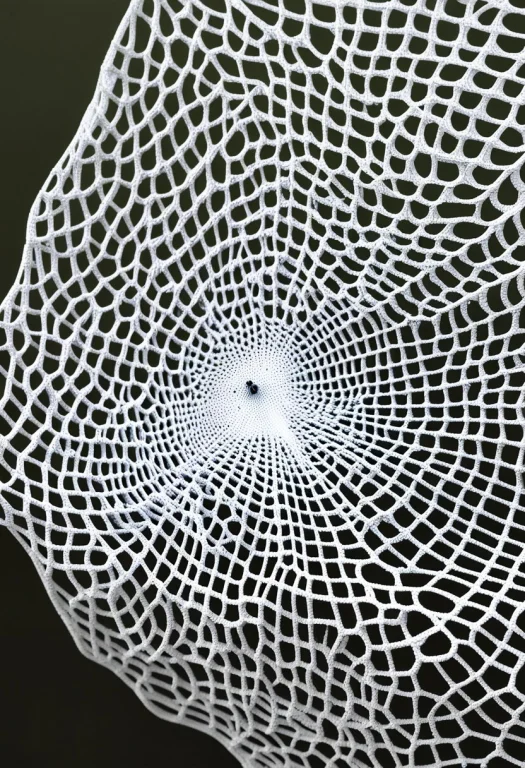 A Spider And Its Web Made Of Gyroid Lattice The Core, Conti...