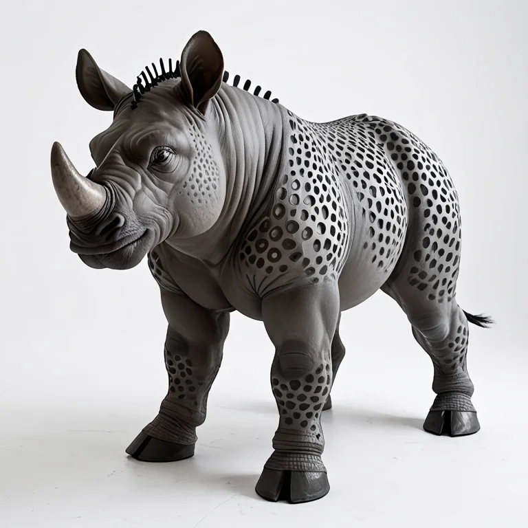 Score9, Score8up, Score7up, A Rhinoceros Standing Side-on, F...