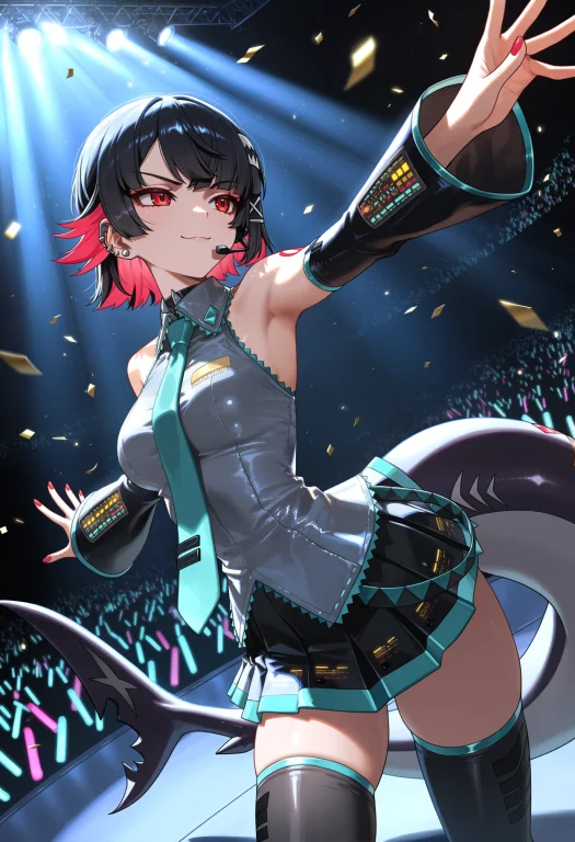 Masterpiece, Best Quality, 1girl, Solo, Ellen Joe, Black Hai...