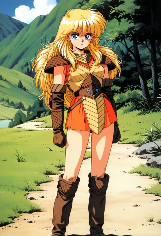 Masterpiece, 90s Artstyle, 1girl, Sheila Pqs, Blonde Hair, L...
