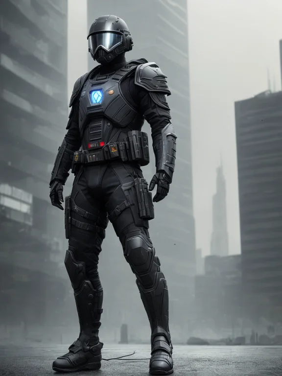 Hyperrealistic Acsonometric Dark Photoshot Of Full Body, Hom...