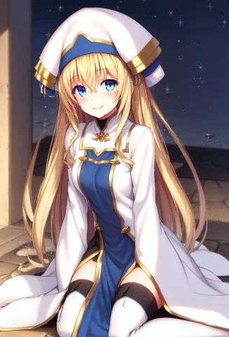 Portrait, Solo, Lorapreiestessgoblinslayer-000012.7, Prieste... — Stable Diffusion AI Prompt: portrait, (solo), , priestess \(goblin slayer!\), 1girl, blonde hair, blue eyes,...