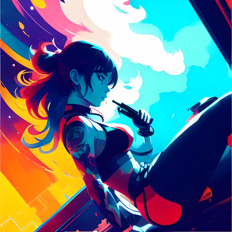 Anime Style. Cluttered Starship Interior By Kaethe Butcher,...