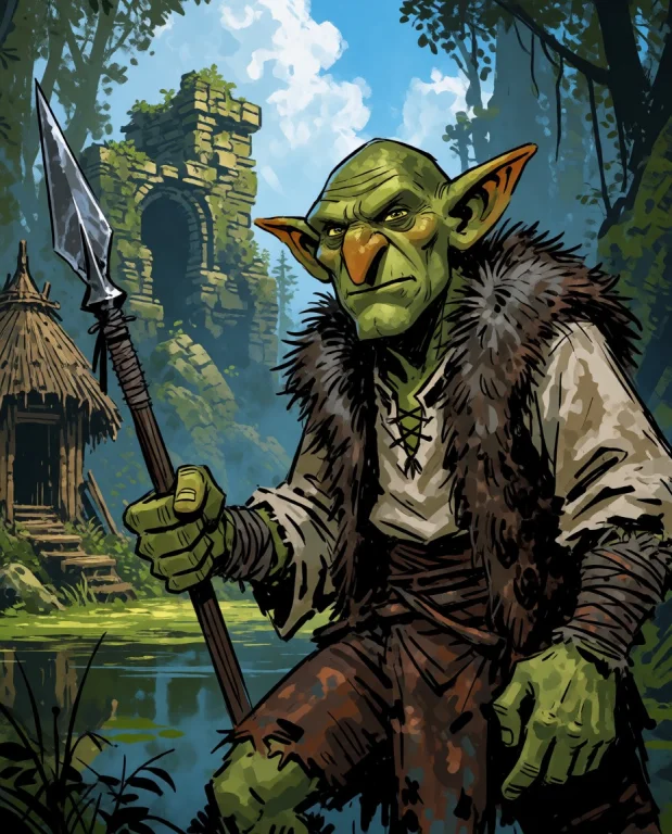 A Digital Concept Art Piece With Dynamic Brushwork And Rough...