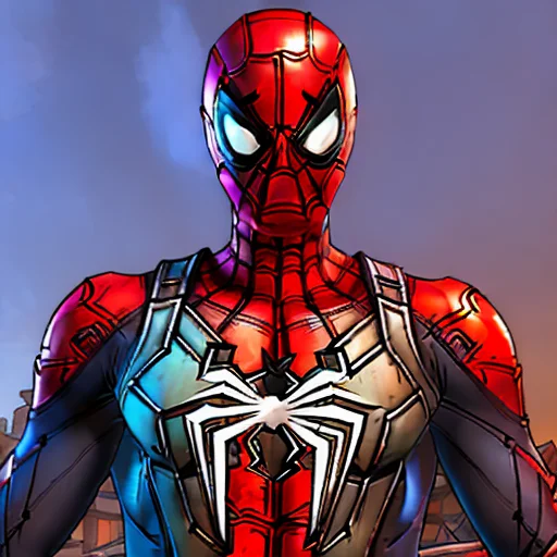 Spiderman In The Style Of Stbtc