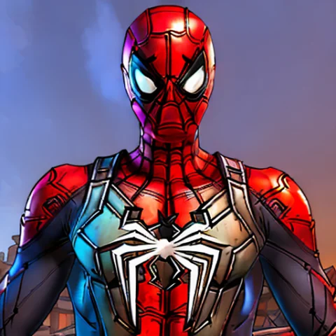 Spiderman In The Style Of Stbtc — Stable Diffusion AI Prompt: spiderman in the style of stbtc