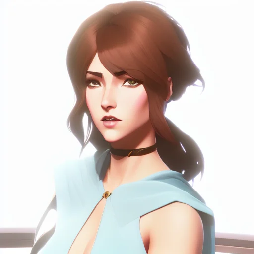 Portrait Of An Attractive Brunette Woman, Arcane Style