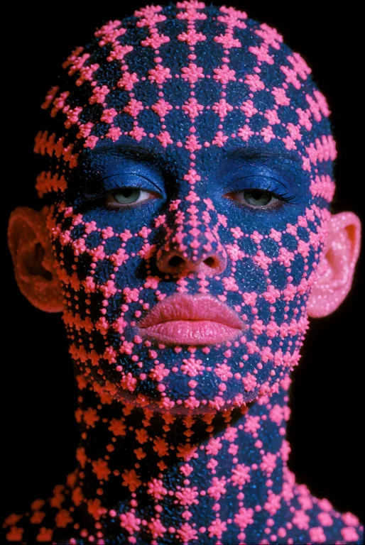 Fluorescent Archive Print, A Woman