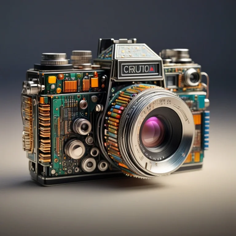 A Classic Retro Camera Built Entirely Out Of Dense Circuitry...