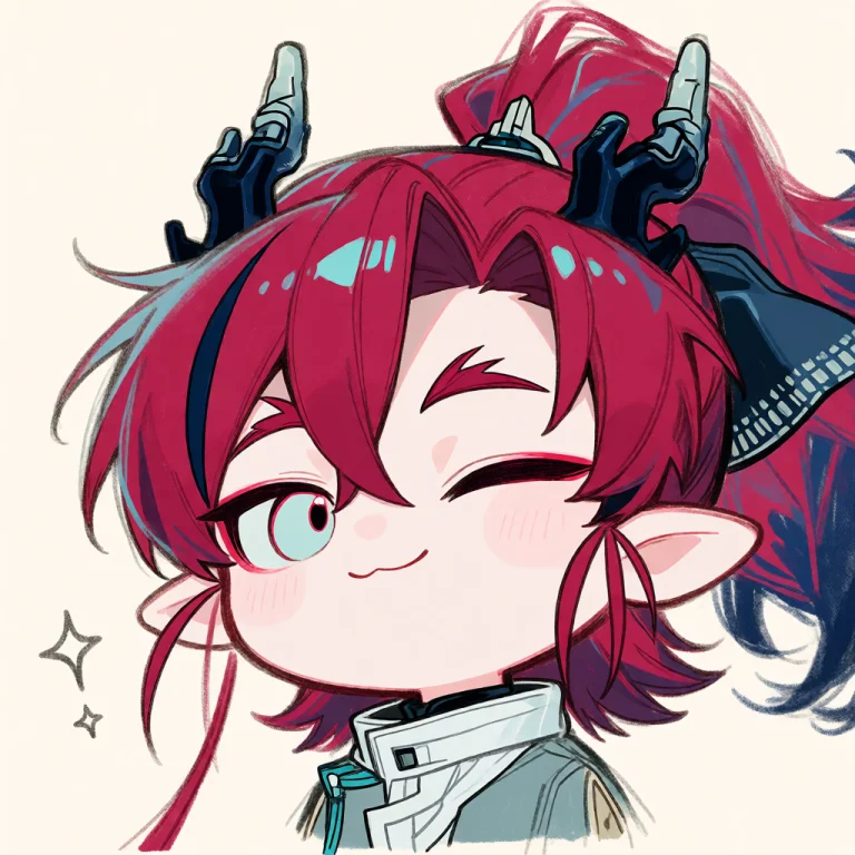 A Scruffy Hand-drawn Chibi Anime Avatar Of Yu On Warm Off-wh...