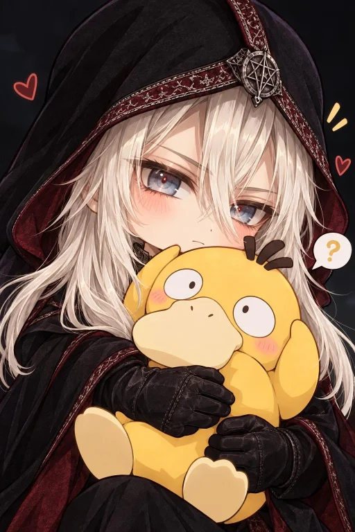 Chibi Style, Anime Style, Cute, Make Him Hold A Psyduck