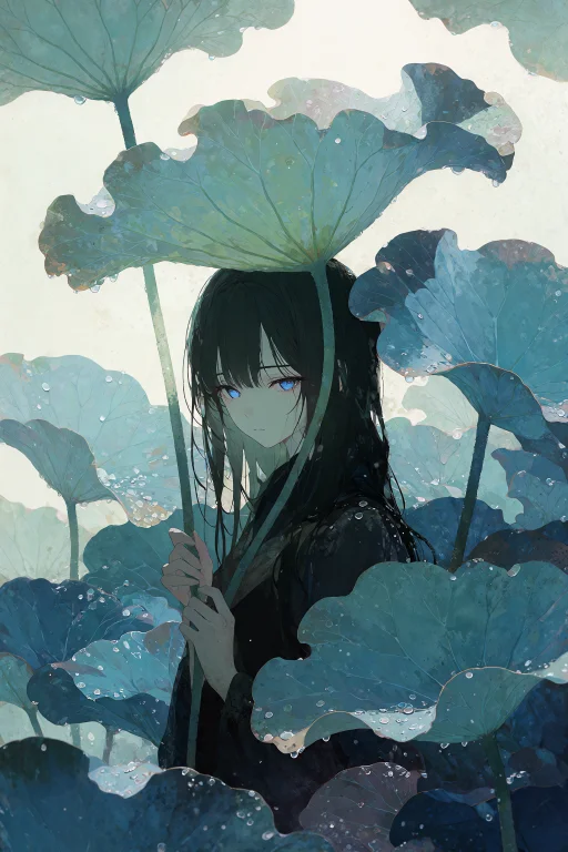 Velnari, Azure Youth Anime Art Style, , A Young Woman Stands...
