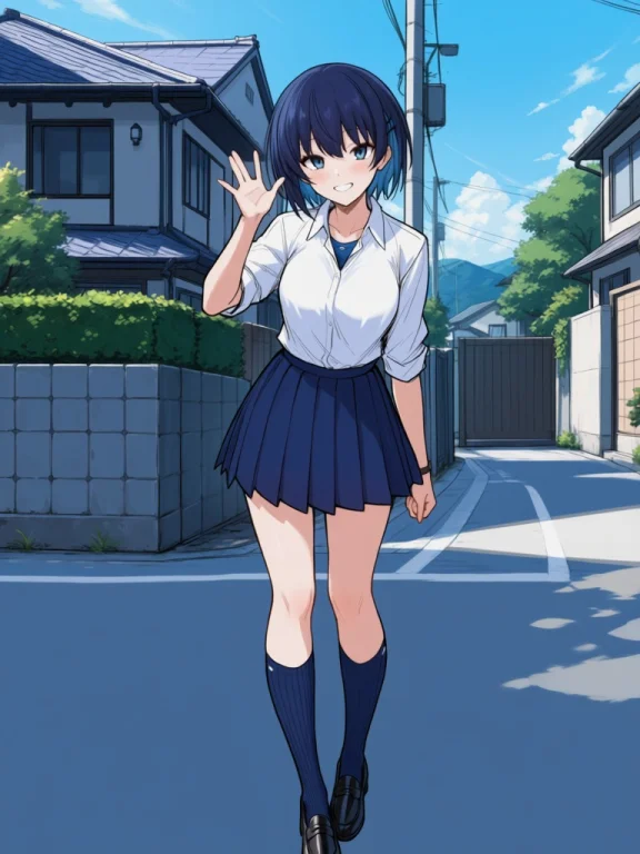 Sketch, Umise Aoba, Short Hair, Darkbluehair, Dark Blueeyes,...