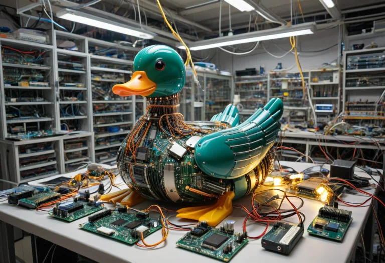 Transistors, An Enormous Rubber Duck Made Completely From De...