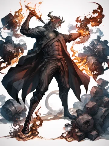 1boy,solo,full Body, Gradientbackground, Burning,breathing F... — Stable Diffusion AI Prompt: (1boy,solo),full body, gradient_background, ((burning,breathing fire, explosion,...