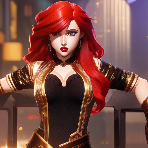 Leagueofstyle, Sexy Redhead Woman, 3d, 3d Art, 4k,