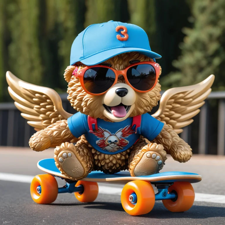 Gyroid, Lattice Structure1.1, Adorable Teddy Bear, Wearing S...