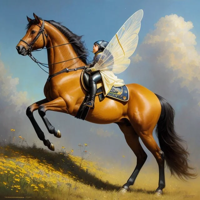 Detailed Horse  Beeez0.8, Matte Oil Painting, A Painting By...