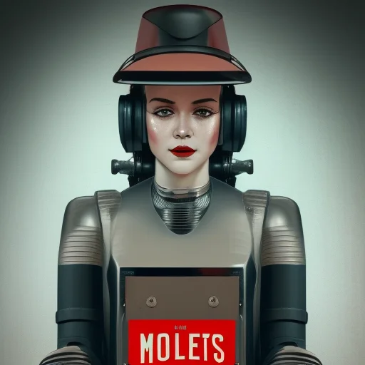Vintage Medium Shot 1920s Poster, Futuristic Electronik Vint...