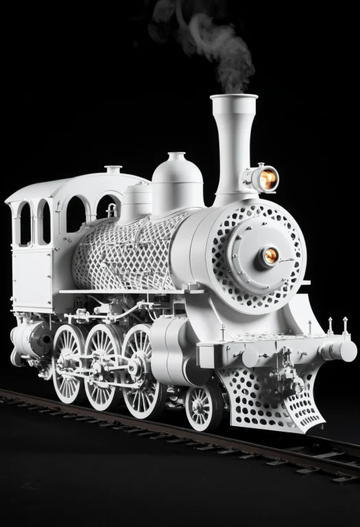 Loragyroidshapemorph-xl0.8,a Steam Locomotive Viewed From Th...