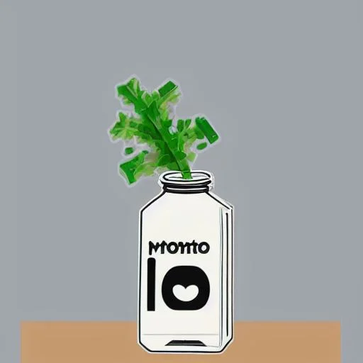 Pantone-milk Isometric Milk Bottle