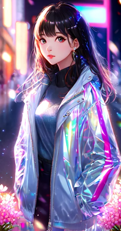 1girl, Looking At Viewer, Highly Detailed, Realistic, Reflec...