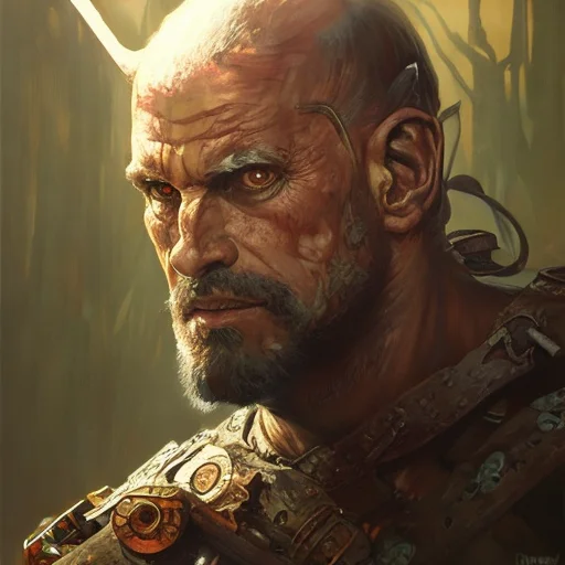 Berserker Portrait, Dd Style, Fantasy, Photorealistic, Highl...