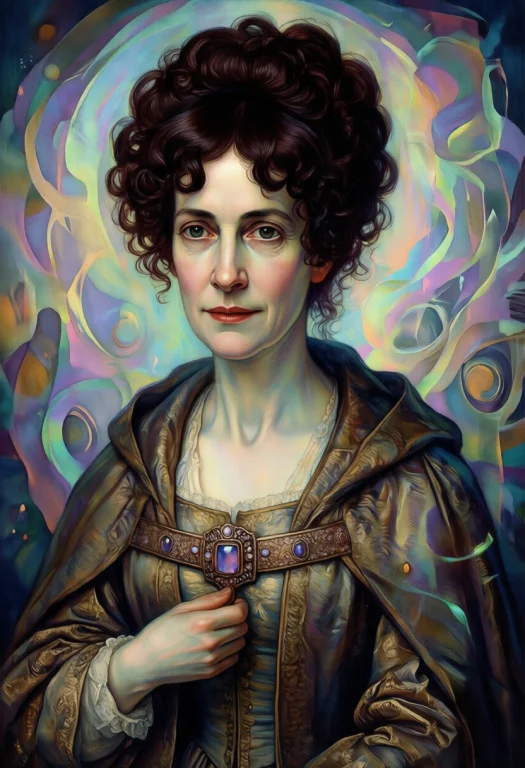A Portrait Of A Woman, Done In The Genre Of Surrealist Class...