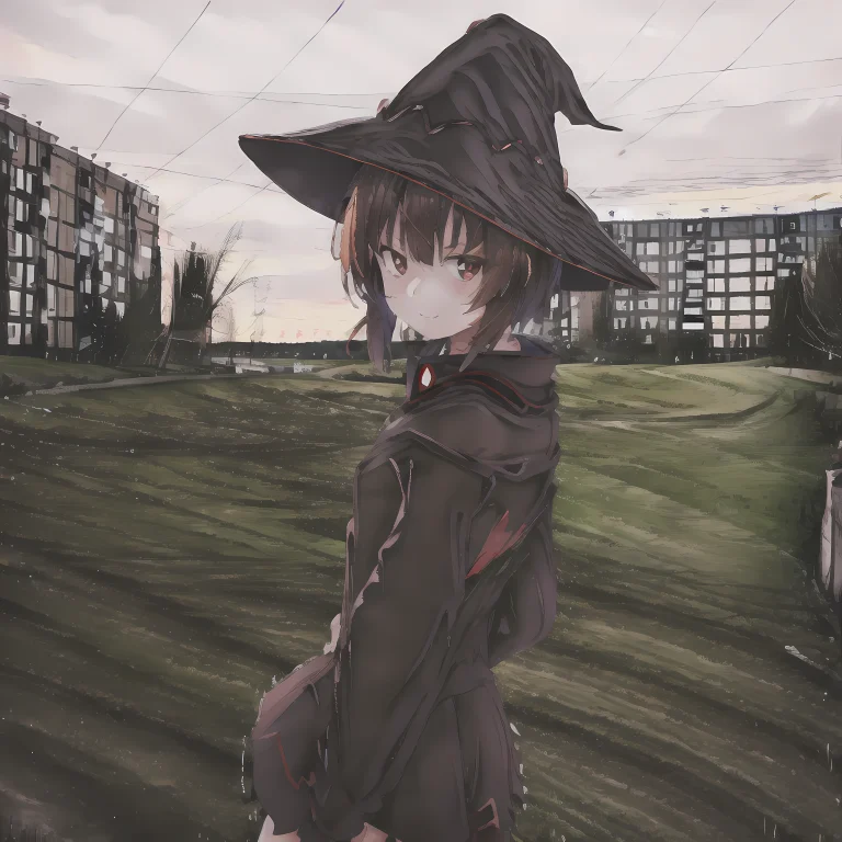1girl, Ebenya, Looking At Viewer, Brown Hair, Russian City,...