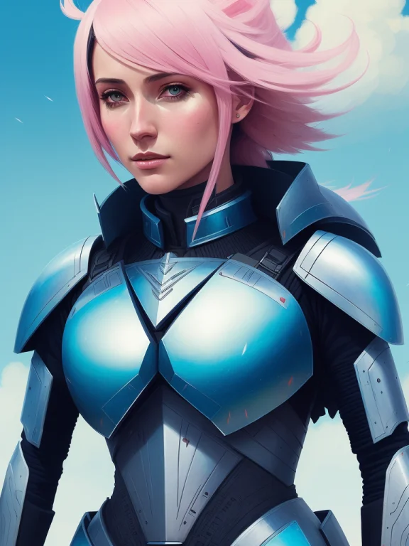 Art By Christopher Balaskas1.1, A Woman In Armor, Intricate...