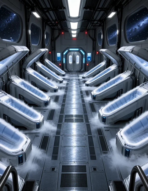 3d3n Sh1p, Photorealistic, Elevated Downward View Into The S...