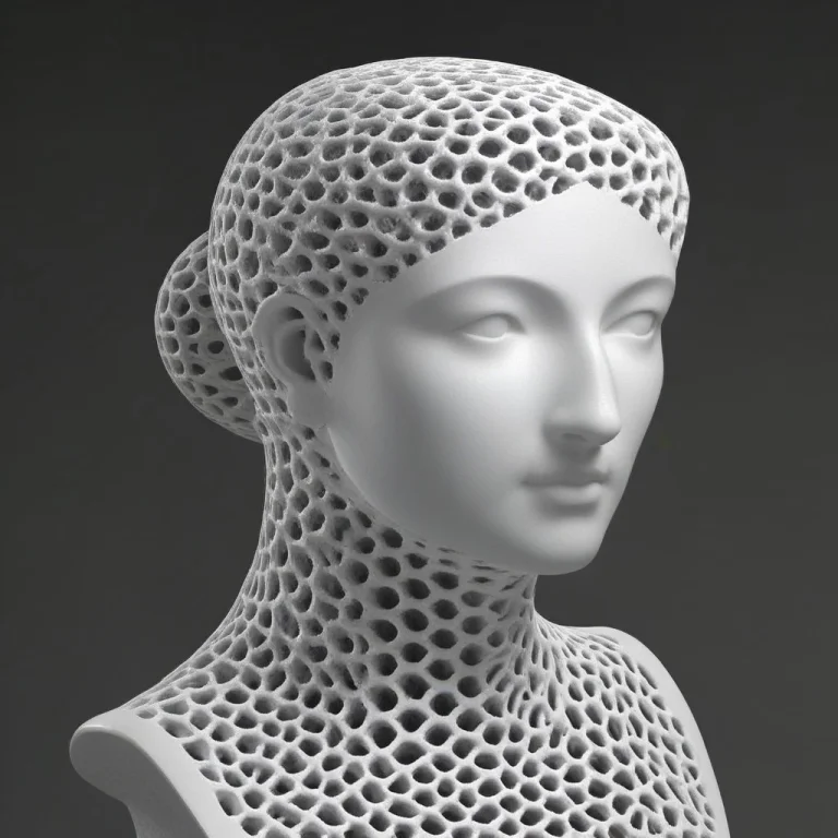 Generate A High-fidelity 3d Render Of The Venus De Milo Scul...