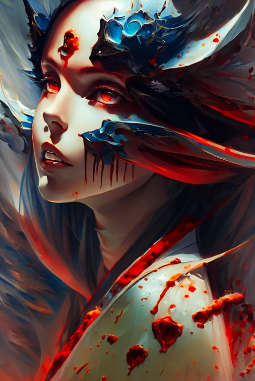 Masterpiece, Realism, Dark, Gore, Creepy, Female, Solo, Kimo...