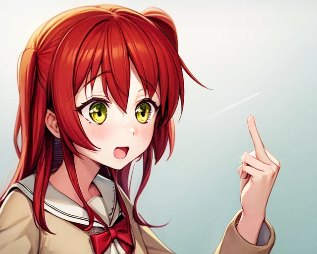 1girl,kuniform0.9,simple Background,lorakitaikuyobocchithev1...