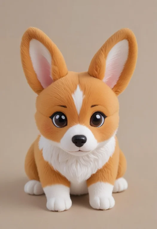 A Cute Toy Corgi, Cute Pose