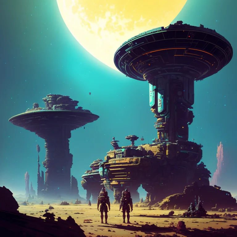 Intricate, Photorealistic, Sci-fi, Ruins On An Alien Planet,...