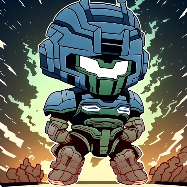 Masterpiece, Master Chief Standing Menacingly On A Dark Back...